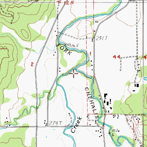 Topographic Map of Stillman Creek, WA