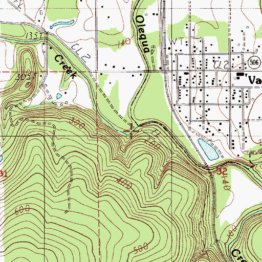 Topographic Map of Stillwater Creek, WA