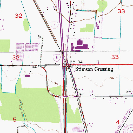 Topographic Map of Stimson Crossing, WA