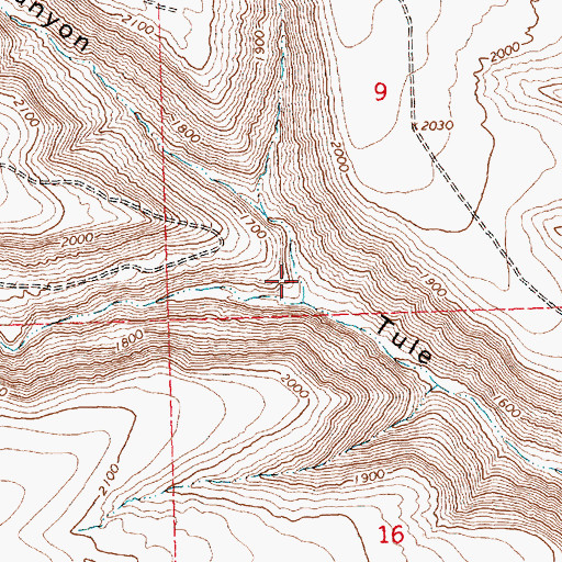 Topographic Map of Stone Canyon, WA