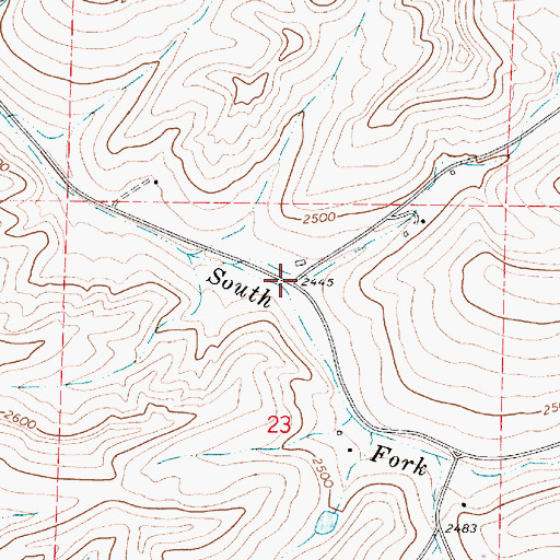 Topographic Map of Stratton Hollow, WA