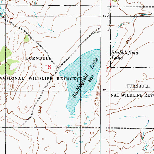 Topographic Map of Stubblefield Lake, WA