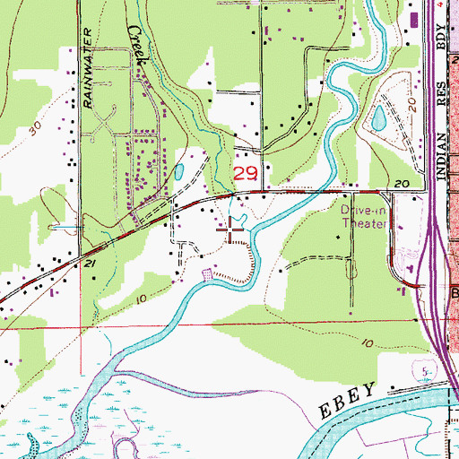 Topographic Map of Sturgeon Creek, WA