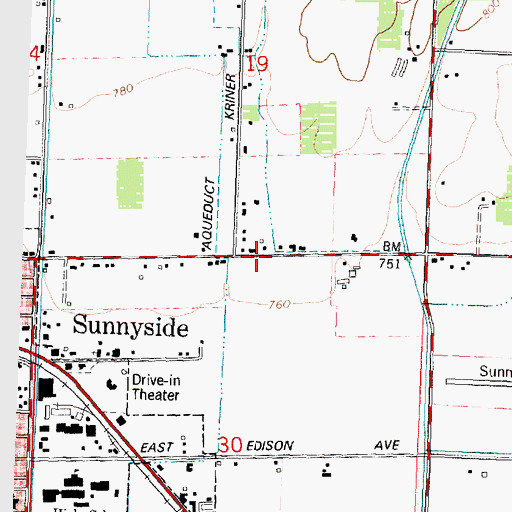 Topographic Map of Sulphur Creek, WA
