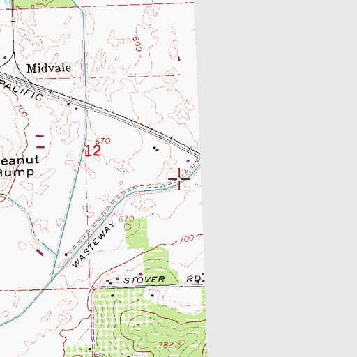 Topographic Map of Sulphur Creek Wasteway, WA