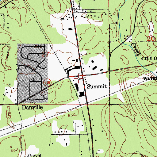 Topographic Map of Summit, WA