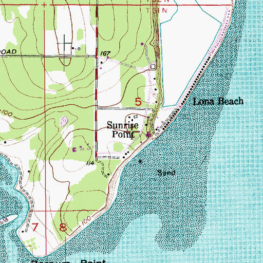 Topographic Map of Sunrise Point, WA