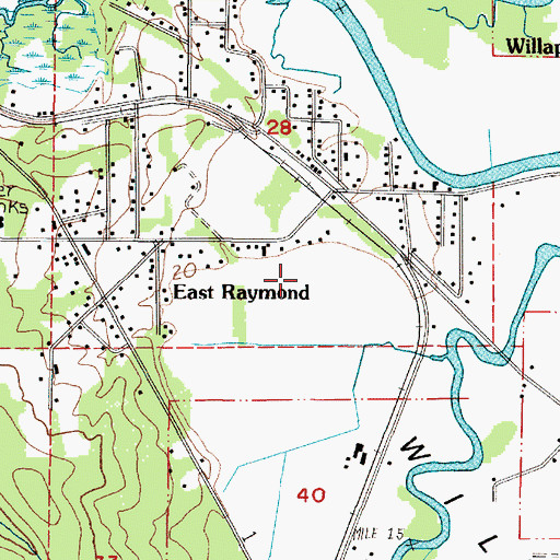 Topographic Map of Sylvandale School, WA