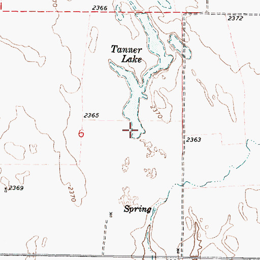 Topographic Map of Tanner Lake, WA