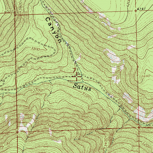 Topographic Map of Telephone Canyon, WA