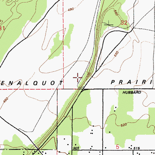 Topographic Map of Tenalquot Prairie, WA