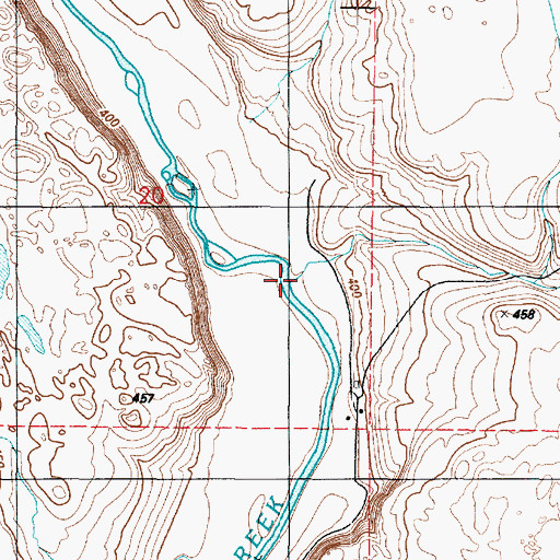 Topographic Map of Texas Draw, WA