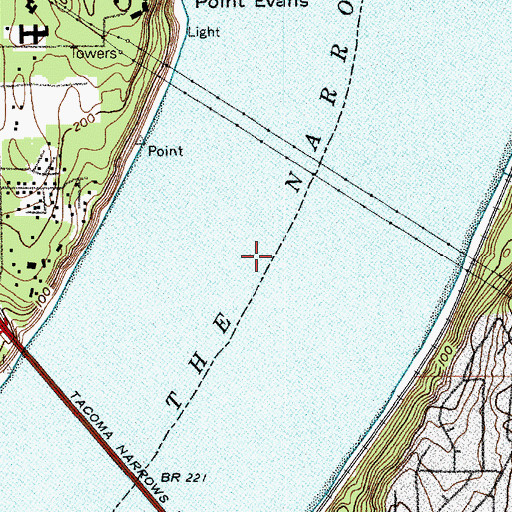 Topographic Map of The Narrow, WA