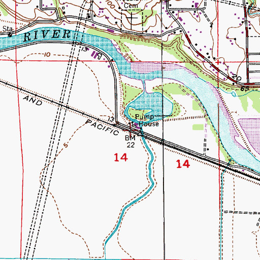 Topographic Map of Thomas Creek, WA