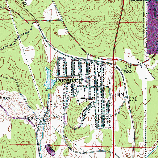 Topographic Map of Saint Paul Christian Methodist Episcopal Church, AL