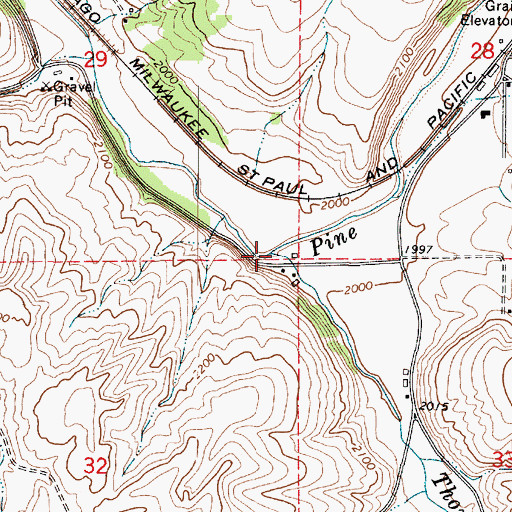 Topographic Map of Thorn Creek, WA