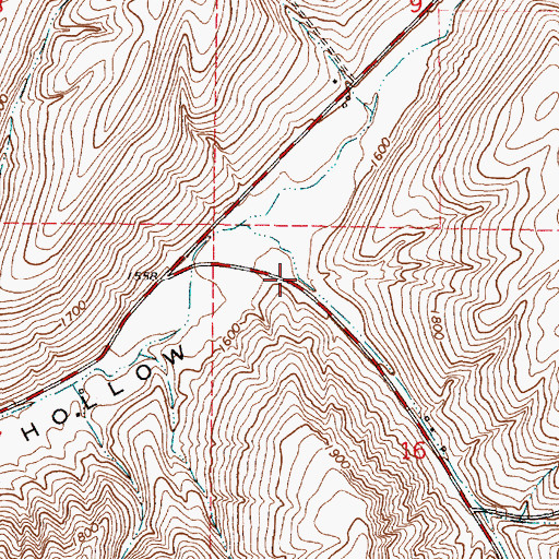 Topographic Map of Thorn Hollow, WA