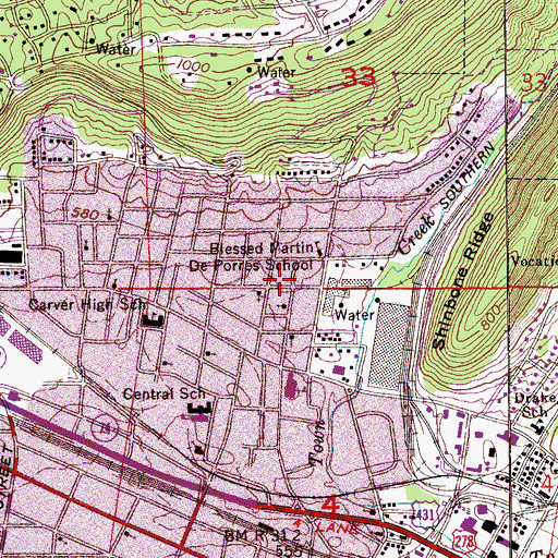 Topographic Map of Saint John Christian Methodist Episcopal Church, AL