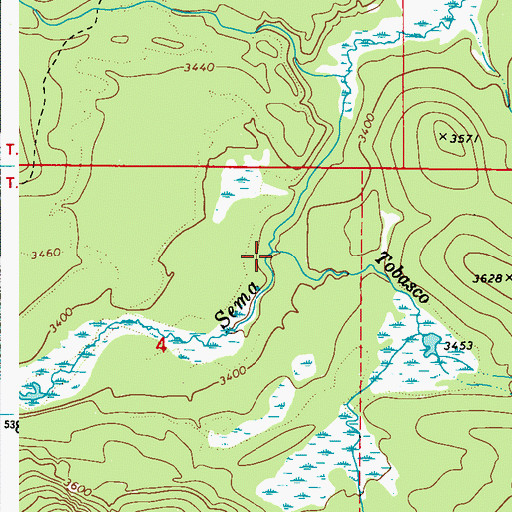 Topographic Map of Tobasco Creek, WA