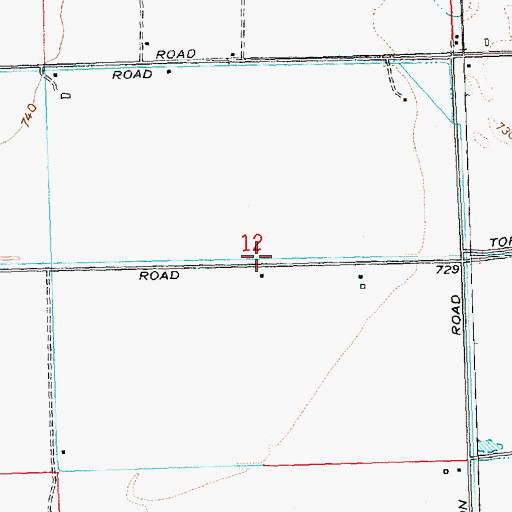 Topographic Map of Toppenish Drain, WA