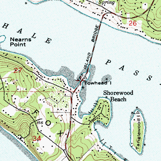Topographic Map of Towhead Island, WA