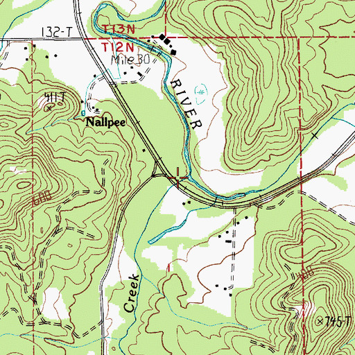 Topographic Map of Trap Creek, WA