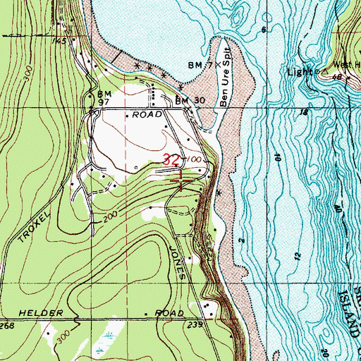 Topographic Map of Troxel Hill, WA
