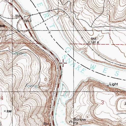 Topographic Map of Tucannon River, WA
