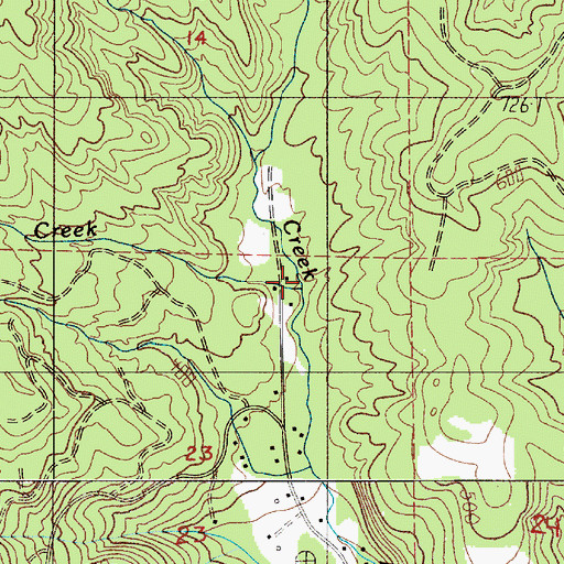 Topographic Map of Tucker Creek, WA
