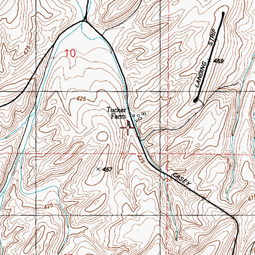 Topographic Map of Tucker Farm, WA