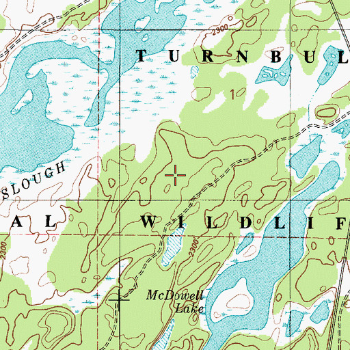 Topographic Map of Turnbull National Wildlife Refuge, WA