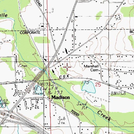 Topographic Map of Union African Methodist Episcopal Zion Chapel, AL