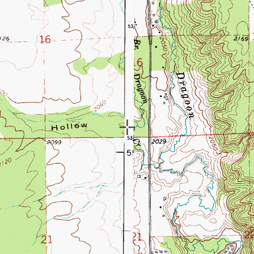 Topographic Map of Turpentine Hollow, WA