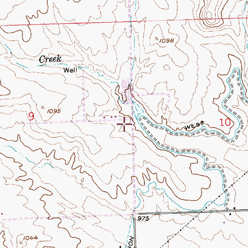 Topographic Map of Tuyuck Creek, WA