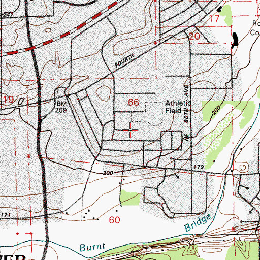 Topographic Map of Peter S Ogden Elementary School, WA