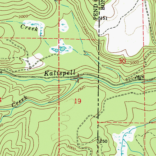 Topographic Map of Virgin Creek, WA