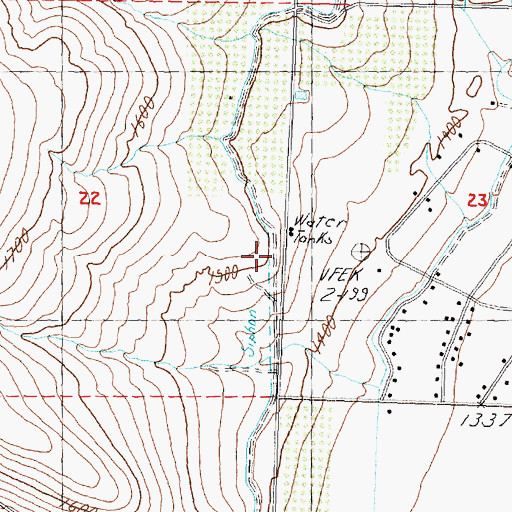 Topographic Map of W 9-B Canal, WA
