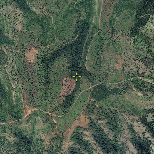 Aerial/Satellite Image of Warner Spring, WA