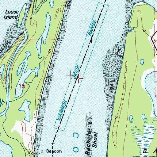 Topographic Map of Warrior Rock Range, OR