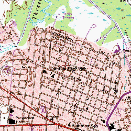 Topographic Map of Stewart Memorial Christian Methodist Episcopal Church, AL