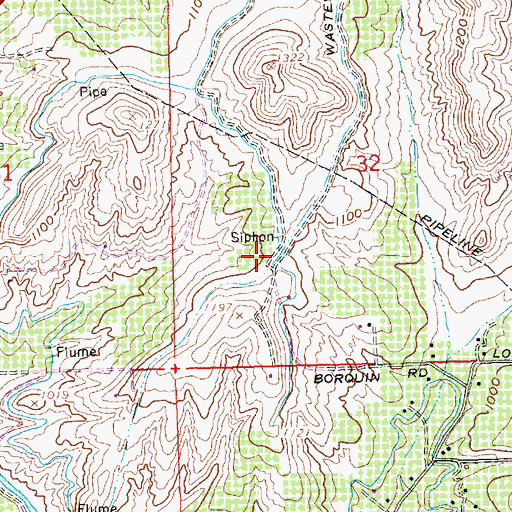 Topographic Map of Wasteway 3, WA