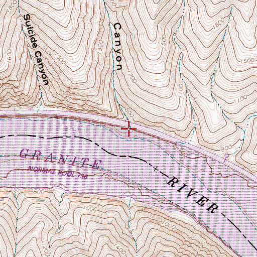 Topographic Map of Water Canyon, WA