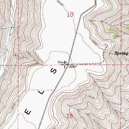 Topographic Map of Weissenfels Ridge, WA
