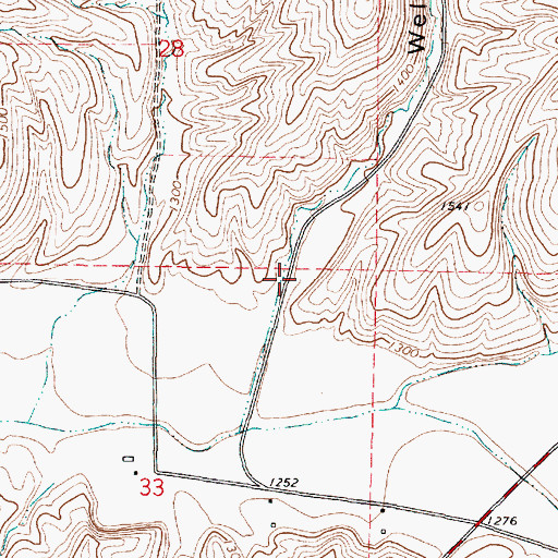 Topographic Map of Weller Canyon, WA