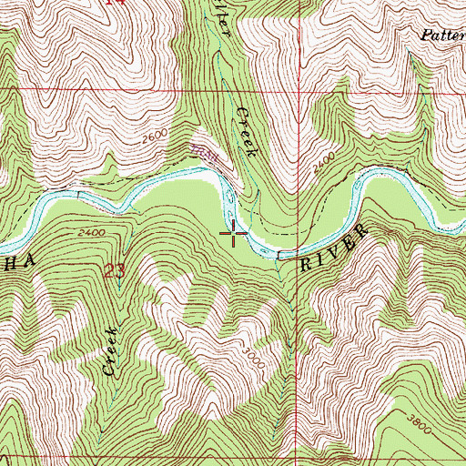 Topographic Map of Weller Creek, OR