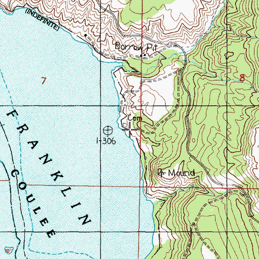 Topographic Map of West End Church, WA