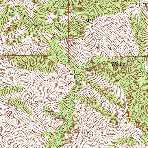 Topographic Map of West Fork First Creek, WA