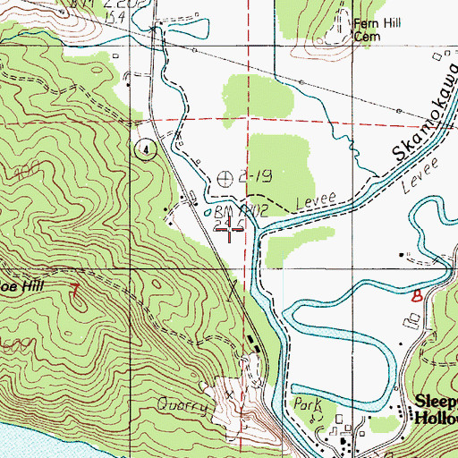 Topographic Map of West Fork Skamokawa Creek, WA