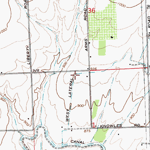 Topographic Map of West Lateral, WA