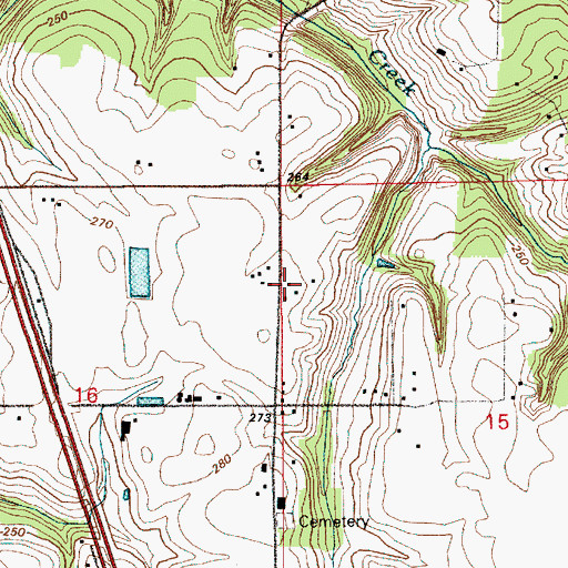 Topographic Map of West Pioneer School, WA